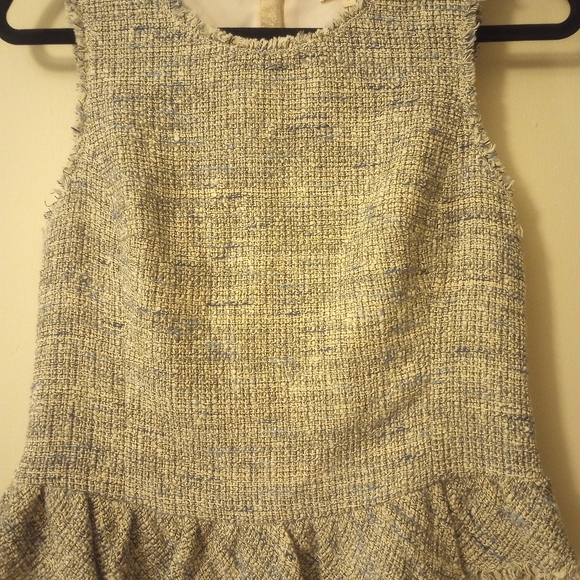 Rebecca Taylor gray metallic tweed peplum - Picture 2 of 9